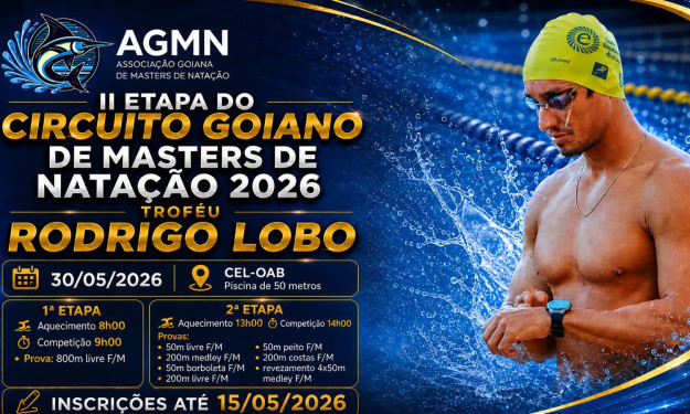 II ETAPA DO CIRCUITO GOIANO DE MASTERS DE NATAÇÃO