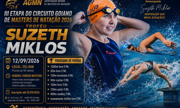 III ETAPA DO CIRCUITO GOIANO DE MASTERS DE NATAÇÃO